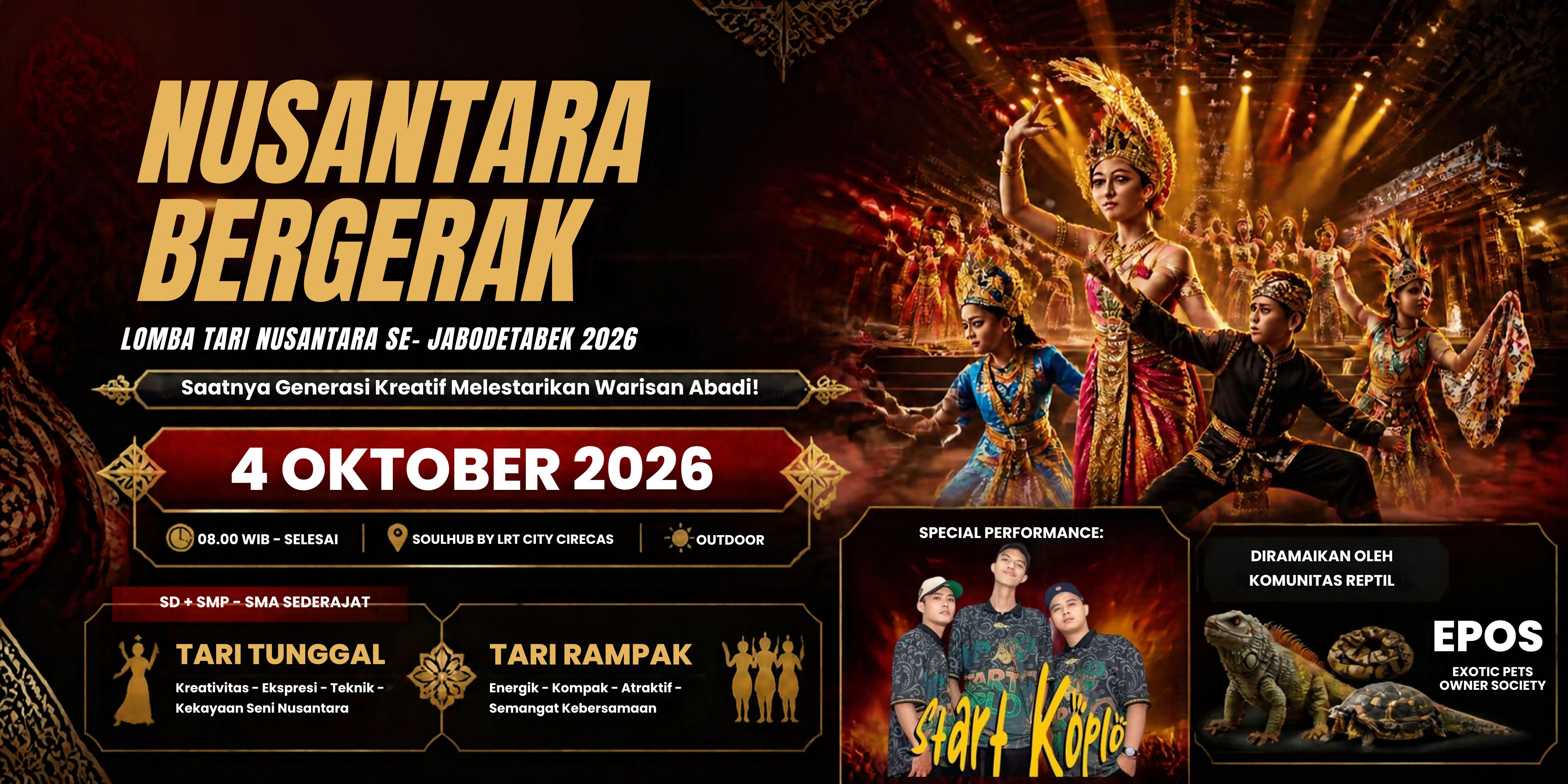 NUSANTARA BERGERAK 2026: Panggung Generasi Muda untuk Melestarikan Seni Tari Nusantara